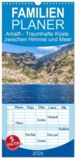 Familienplaner 2026 - Amalfi - Traumhafte Küste zwischen Himmel und Meer mit 5 Spalten (Wandkalender, 21 x 45 cm) CALVENDO