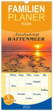 Familienplaner 2026 - Naturlandschaft WATTENMEER mit 5 Spalten (Wandkalender, 21 x 45 cm) CALVENDO