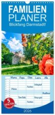 Familienplaner 2026 - Blickfang Darmstadt! mit 5 Spalten (Wandkalender, 21 x 45 cm) CALVENDO