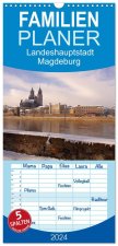 Familienplaner 2026 - Landeshauptstadt Magdeburg mit 5 Spalten (Wandkalender, 21 x 45 cm) CALVENDO