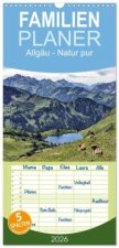 Familienplaner 2026 - Allgäu - Natur pur mit 5 Spalten (Wandkalender, 21 x 45 cm) CALVENDO