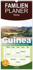 Familienplaner 2026 - Guinea - Das einzigartige Land in Westafrika. mit 5 Spalten (Wandkalender, 21 x 45 cm) CALVENDO