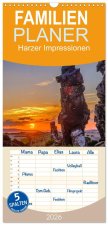 Familienplaner 2026 - Harzer Impressionen mit 5 Spalten (Wandkalender, 21 x 45 cm) CALVENDO