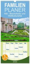 Familienplaner 2026 - Albi - Bischofssitz und Weltkulturerbe mit 5 Spalten (Wandkalender, 21 x 45 cm) CALVENDO