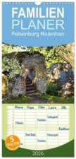 Familienplaner 2026 - Felsenburg Rotenhan mit 5 Spalten (Wandkalender, 21 x 45 cm) CALVENDO