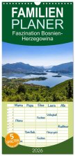Familienplaner 2026 - Faszination Bosnien-Herzegowina mit 5 Spalten (Wandkalender, 21 x 45 cm) CALVENDO