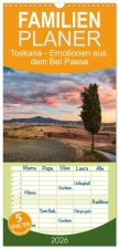 Familienplaner 2026 - Toskana - Emotionen aus dem Bel Paese mit 5 Spalten (Wandkalender, 21 x 45 cm) CALVENDO