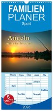 Familienplaner 2026 - Angeln - meine Leidenschaft mit 5 Spalten (Wandkalender, 21 x 45 cm) CALVENDO
