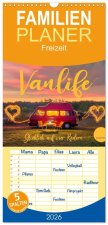 Familienplaner 2026 - Vanlife - Glücklich auf vier Rädern mit 5 Spalten (Wandkalender, 21 x 45 cm) CALVENDO