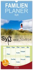 Familienplaner 2026 - Sylt mein Inselblick mit 5 Spalten (Wandkalender, 21 x 45 cm) CALVENDO