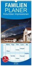 Familienplaner 2026 - Kolumbien Impressionen mit 5 Spalten (Wandkalender, 21 x 45 cm) CALVENDO