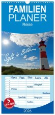 Familienplaner 2026 - Sylt in Bildern mit 5 Spalten (Wandkalender, 21 x 45 cm) CALVENDO