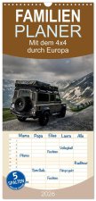 Familienplaner 2026 - Mit dem 4x4 durch Europa mit 5 Spalten (Wandkalender, 21 x 45 cm) CALVENDO