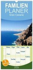 Familienplaner 2026 - Gran Canaria mit 5 Spalten (Wandkalender, 21 x 45 cm) CALVENDO