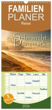 Familienplaner 2026 - Sehnsucht Dänemark - Danmark mit 5 Spalten (Wandkalender, 21 x 45 cm) CALVENDO