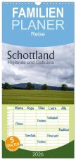 Familienplaner 2026 - Schottland Highlands und Ostküste mit 5 Spalten (Wandkalender, 21 x 45 cm) CALVENDO