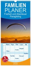 Familienplaner 2026 - Freiheit und Abenteuer - Paragliding mit 5 Spalten (Wandkalender, 21 x 45 cm) CALVENDO