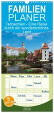 Familienplaner 2026 - Tschechien - Eine Reise durch ein wunderschönes Land mit 5 Spalten (Wandkalender, 21 x 45 cm) CALVENDO