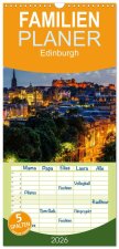 Familienplaner 2026 - Edinburgh - Impressionen aus der schottischen Hauptstadt mit 5 Spalten (Wandkalender, 21 x 45 cm) CALVENDO