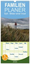 Familienplaner 2026 - Sylt - Bilder einer Insel mit 5 Spalten (Wandkalender, 21 x 45 cm) CALVENDO