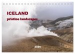 ICELAND pristine landscapes (Desk Calendar 2026 DIN A5 landscape), CALVENDO 12 Month DeskCalendar