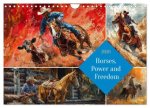 Horses, Power and Freedom (Wall Calendar 2026 DIN A4 landscape), CALVENDO 12 Month Wall Calendar