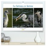Le héron ce héros de l'étang Colbert  (Calendrier mural 2026 DIN A2 vertical) calendrier de bureau