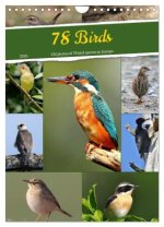 78 Birds (Wall Calendar 2026 DIN A4 portrait), CALVENDO 12 Month Wall Calendar
