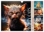 WITTY CATS Cool sayings (Wall Calendar 2026 DIN A4 landscape), CALVENDO 12 Month Wall Calendar