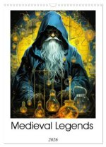 Medieval Legends (Wall Calendar 2026 DIN A3 portrait), CALVENDO 12 Month Wall Calendar