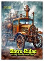 Retro Rides with Steam and Steel (Wall Calendar 2026 DIN A3 portrait), CALVENDO 12 Month Wall Calendar