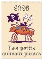 Les petits animaux pirates (Calendrier mural 2026 DIN A3 horizontal), CALVENDO calendrier mensuel