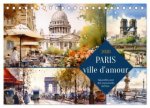 Paris, ville d'amour (Calendrier de bureau 2026 DIN A5 vertical), CALVENDO calendrier mensuel