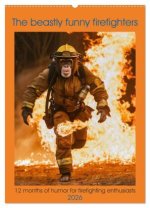 The beastly funny firefighters (Wall Calendar 2026 DIN A2 portrait), CALVENDO 12 Month Wall Calendar