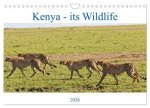 Kenya - its Wildlife (Wall Calendar 2026 DIN A4 landscape), CALVENDO 12 Month Wall Calendar