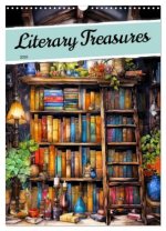 Literary Treasures (Wall Calendar 2026 DIN A3 portrait), CALVENDO 12 Month Wall Calendar