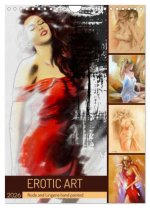 Erotic Art - Nude and Lingerie hand painted (Wall Calendar 2026 DIN A4 portrait), CALVENDO 12 Month Wall Calendar