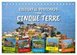 Colourful Postcards from Cinque Terre (Desk Calendar 2026 DIN A5 landscape), CALVENDO 12 Month DeskCalendar