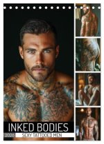 Inked Bodies - Sexy Tattooed Men (Desk Calendar 2026 DIN A5 portrait), CALVENDO 12 Month DeskCalendar