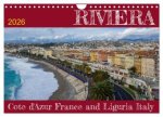 Riviera - Cote d'Azur France and Liguria Italy (Wall Calendar 2026 DIN A4 landscape), CALVENDO 12 Month Wall Calendar