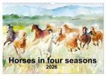 Horses in four seasons 2026 (Wall Calendar 2026 DIN A3 landscape), CALVENDO 12 Month Wall Calendar