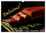 Delicious - Gourmet Food Calendar 2026 / UK-Version (Wall Calendar 2026 DIN A3 landscape), CALVENDO 12 Month Wall Calendar