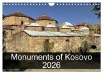 Monuments of Kosovo 2026 (Wall Calendar 2026 DIN A4 landscape), CALVENDO 12 Month Wall Calendar