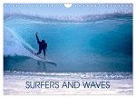 SURFERS AND WAVES (Wall Calendar 2026 DIN A4 landscape), CALVENDO 12 Month Wall Calendar