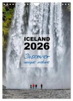 Iceland Calendar 2026 - Discover unique nature - UK Version (Wall Calendar 2026 DIN A4 portrait), CALVENDO 12 Month Wall Calendar