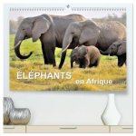 Éléphants en Afrique  (Calendrier mural 2026 DIN A2 vertical) calendrier de bureau