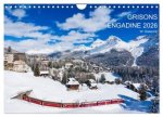 Grisons Engadine 2026 / UK-Version (Wall Calendar 2026 DIN A4 landscape), CALVENDO 12 Month Wall Calendar