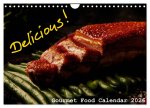 Delicious - Gourmet Food Calendar 2026 / UK-Version (Wall Calendar 2026 DIN A4 landscape), CALVENDO 12 Month Wall Calendar