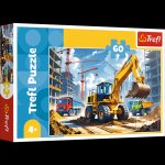 Puzzle 60 Traktor koparko ładowarka 17406