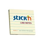 Notes samoprzylepny w linie żółty 76x76mm 100 kartek